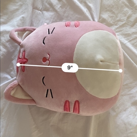 Squishmallow paulita the cat pink tabby closed eyes 8” - Picture 10 of 10